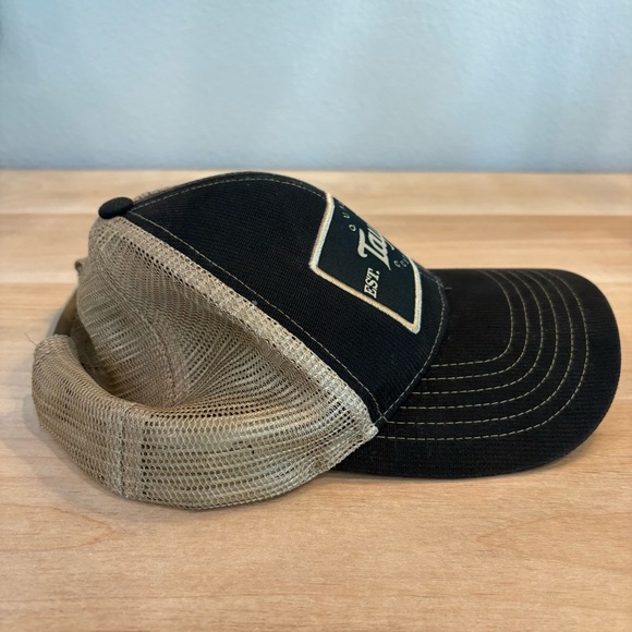 Authentic TAYLOR GUITARS Black Tan Trucker Mesh Men's Adjustable Hat - Picture 5 of 7